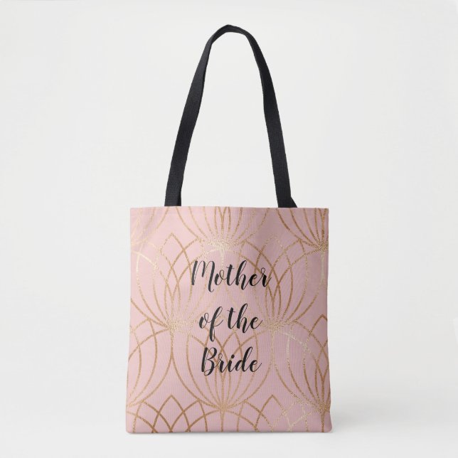 Rose Gold and Blush Mother of the Bride Tote (Front)