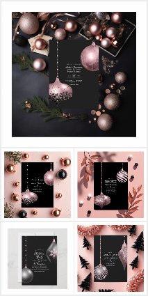 Rose Gold and Blush Pink Christmas