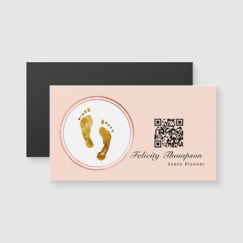 Rose Gold and Blush Pink Event Planner QR Code