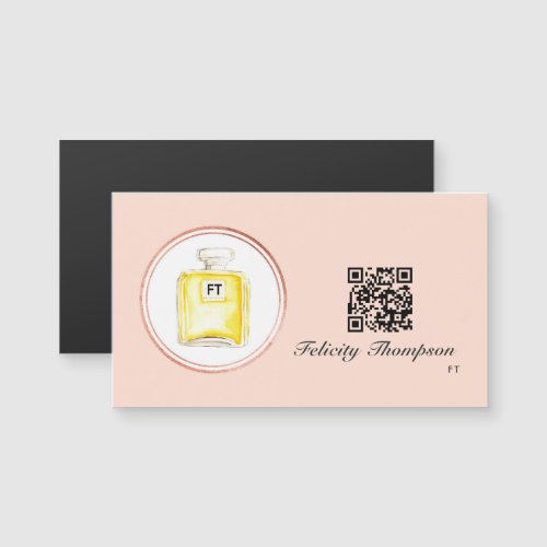 Rose Gold and Blush Pink Makeup Artist QR Code