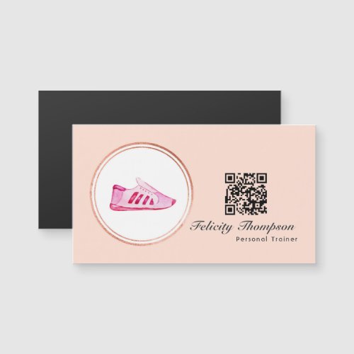 Rose Gold and Blush Pink Personal Trainer QR Code