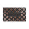 Rose Gold And Charcoal Paw Print Pattern
