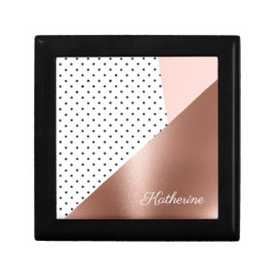 Rose Gold and Dots Gift Box