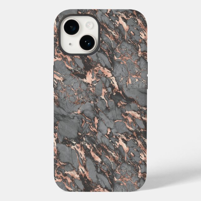 Rose Gold And Gray  Case-Mate iPhone Case (Back)
