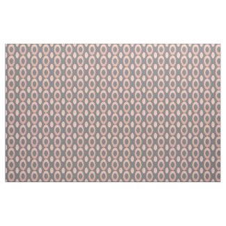 Rose Gold and Gray Geometric Ikat Fabric