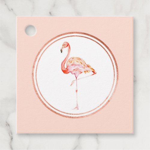 Rose Gold and Pink Event Planner Social Media Icon Favor Tags