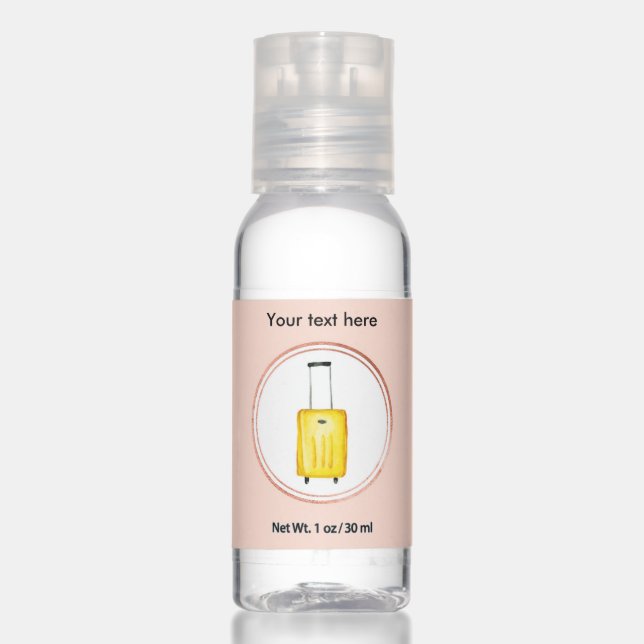 Rose Gold and Pink Event Planner Social Media Icon Hand Sanitizer (Front)