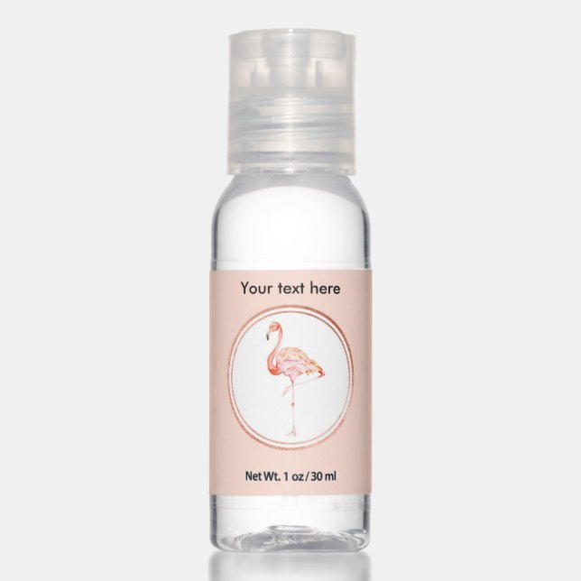 Rose Gold and Pink Event Planner Social Media Icon Hand Sanitizer (Front)