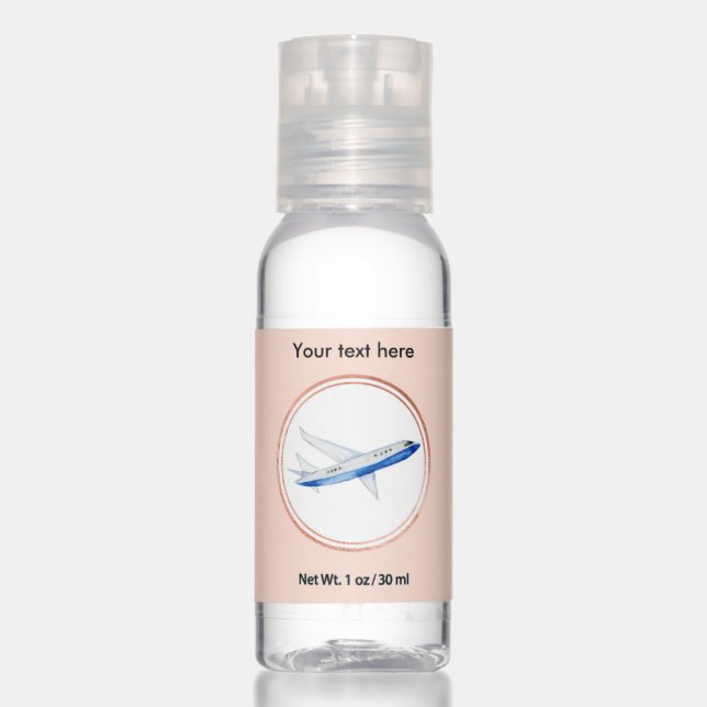 Rose Gold and Pink Event Planner Social Media Icon Hand Sanitizer (Front)
