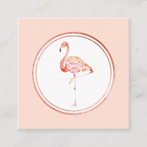Rose Gold and Pink Event Planner Social Media Icon Square Business Card
