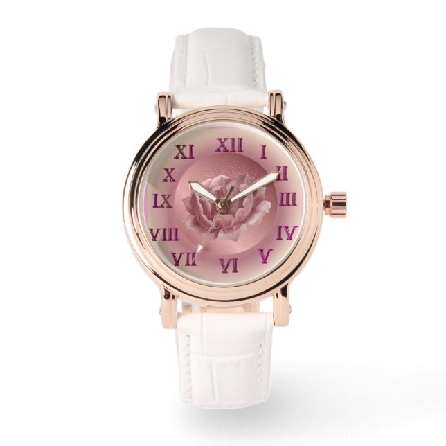 Rose Gold and Pink Watch (Front)