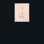 Rose Gold Art Deco Greyhound Stretched Canvas Print<br><div class="desc">Elevate your interior with this elegant rose gold Art Deco greyhound stretched canvas print. Featuring a sculptural metallic-inspired greyhound silhouette set against a soft blush pink geometric backdrop, this design blends timeless Art Deco glamour with modern sophistication. The shimmering rose gold and glitter effects are digitally illustrated to create the...</div>