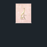 Rose Gold Art Deco Greyhound Stretched Canvas Print<br><div class="desc">Elevate your interior with this elegant rose gold Art Deco greyhound stretched canvas print. Featuring a sculptural metallic-inspired greyhound silhouette set against a soft blush pink geometric backdrop, this design blends timeless Art Deco glamour with modern sophistication. The shimmering rose gold and glitter effects are digitally illustrated to create the...</div>