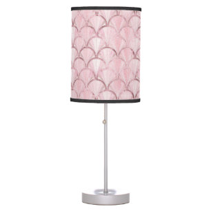 Rose Gold Art Deco Luxury Pattern Table Lamp