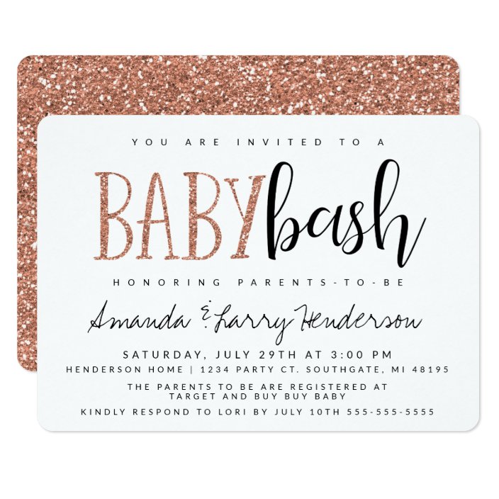 baby bash invitation