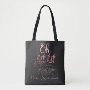 Rose Gold Bachelorette Kit Personalized Tote Bag