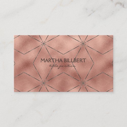 Rose Gold Background Business Card