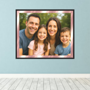 Rose Gold Background For Your Own Photo Canvas Print