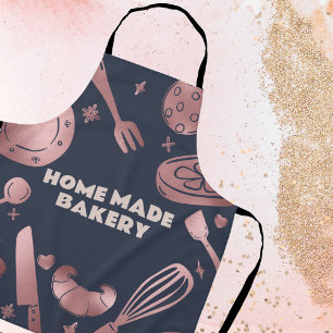 Rose Gold Baking Utensils Bakery Apron