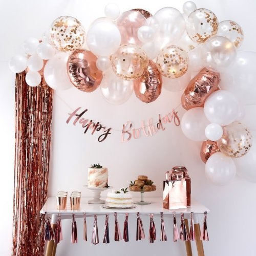 Rose Gold Balloon Arch