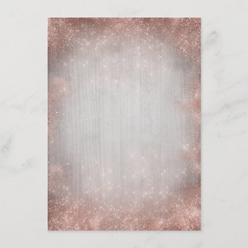 Rose Gold Beach Wedding Details Information Enclosure Card Zazzle