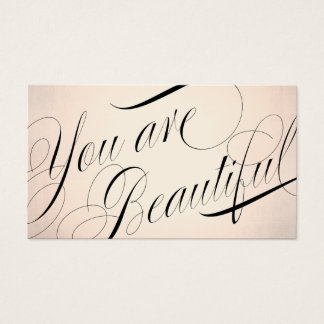 Rose Gold Beauty Salon Appointment Business Card