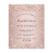 Rose gold birthday invitation