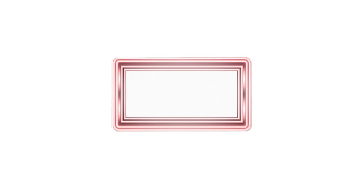 Rose Gold Blank Address Labels | Zazzle