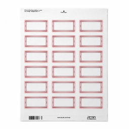 Rose Gold Blank Address Labels | Zazzle