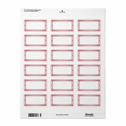 Rose Gold Blank Address Labels | Zazzle