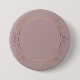 Rose Gold Blank Template Add Your Text Elegant Button