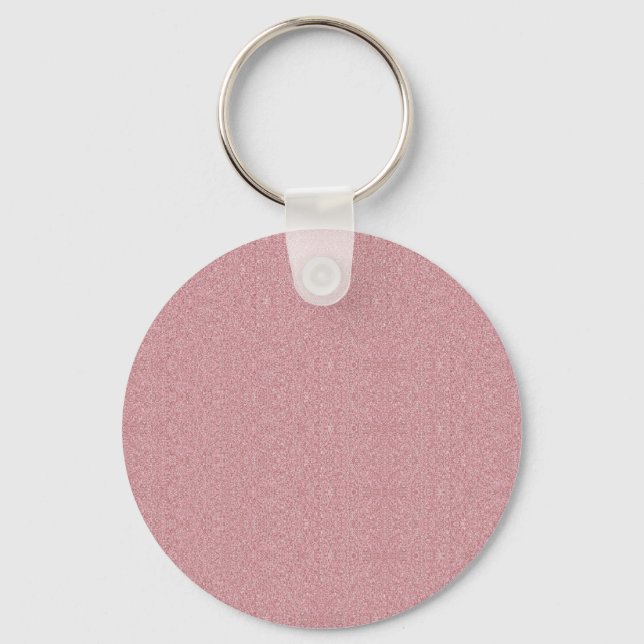 Rose Gold Blank Template Custom Elegant Modern Keychain (Front)