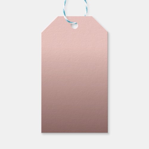 Rose Gold Blank Template Modern Elegant Gift Tags