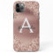 Rose Gold Bling Luxury Sparkle Glitter Monogram