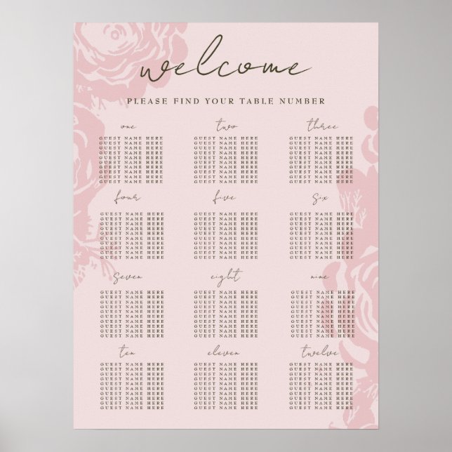 Rose Gold Blooms Poster (Front)