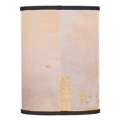 Rose Gold Blush and Gold Texture Lamp Shade (Back)