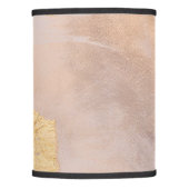 Rose Gold Blush and Gold Texture Lamp Shade (Front)