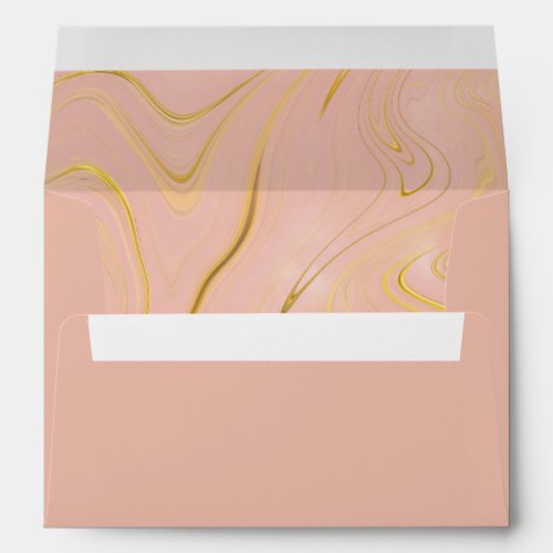 Rose Gold Blush Bridal Shower Envelope