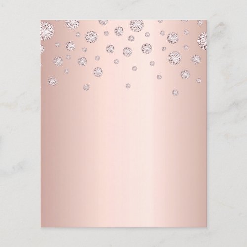 Rose gold blush diamonds glam paper sheet