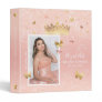 Rose Gold Blush Elegant Photo Album Guestbook 3 Ring Binder