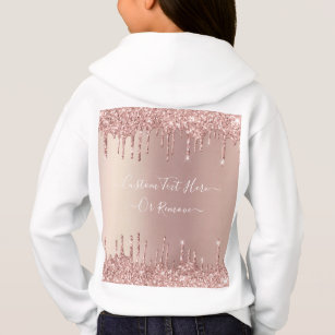 Custom Photo on a Hoodie With Custom Text, Glitter, Sayings