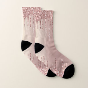 Custom Louis Vuitton glitter socks (vandythepink)