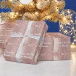 Rose Gold Blush Glitter Wrapping Paper Custom Text<br><div class="desc">Personalized Custom Text Wrapping Paper with Rose Gold Blush Glitter Sparkle Drips Modern Gift Wrapping Supplies - Add Your Unique Text / Name - or Remove Text - Make Your Special Gifts - Choose Font / Size / Color - Resize and move or remove and add text / elements with...</div>