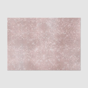 Rose Gold Blush Metallic Powder Glitter Spark Gray Tissue Paper