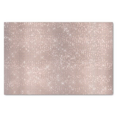 Rose Gold Blush Metallic Powder Glitter Spark Ivor Tissue Paper