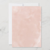 Rose Gold & Blush Pink Bridal Shower Invitation (Back)
