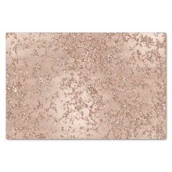 Rose Gold Blush Pink Glam Sparkle Crackle Chic Tissue Paper by printabledigidesigns at Zazzle