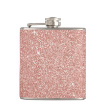 Rose Gold -Blush Pink Glitter and Sparkle Flask Rose Gold -Blush Pink Glitter and Sparkle Flask
