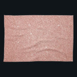 Rose Gold -Blush Pink Glitter and Sparkle Kitchen Towel<br><div class="desc">Blush Pink - Rose Gold Faux Glitter and Sparkle makes the perfect girly gift for her birthday or special occassion.</div>