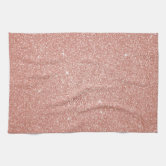 ROSE GOLD BLUSH PINK COPPER GREEN BLACK STRIPS KITCHEN TOWEL, Zazzle in  2023